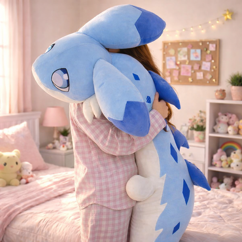 Sofi the Long Kawaii Baby Blue Dragon Plushie