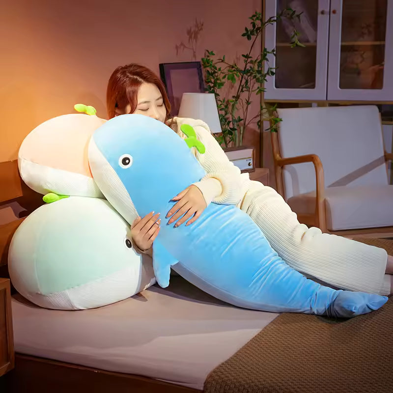 A Pod of Cuddly Whale Plushies