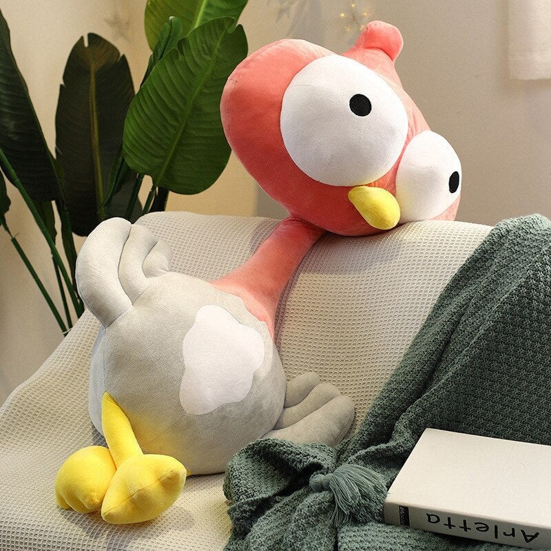 Funny Shocked Giant Ostrich Plushies