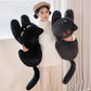 Giant Black Grey Cat Plushies
