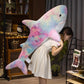 Giant Fuzzy Galaxy Shark Plushies