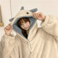 Kawaii Pastel Dragon Plush Hoodie Blanket