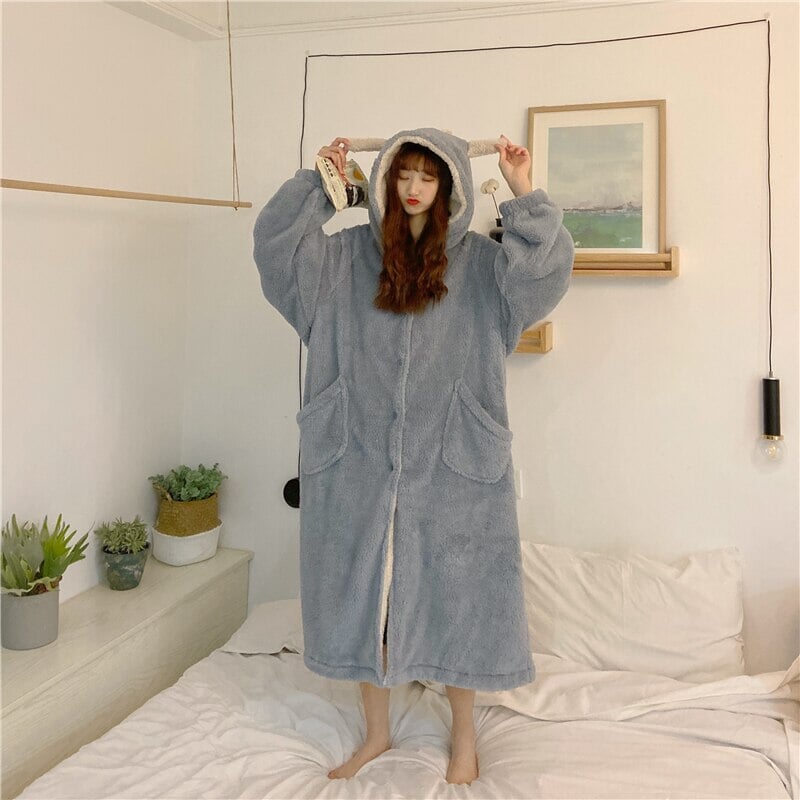 Kawaii Pastel Dragon Plush Hoodie Blanket