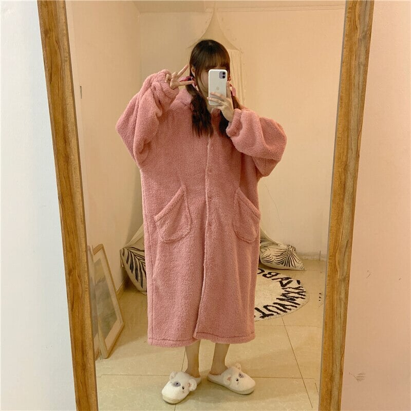 Kawaii Pastel Dragon Plush Hoodie Blanket