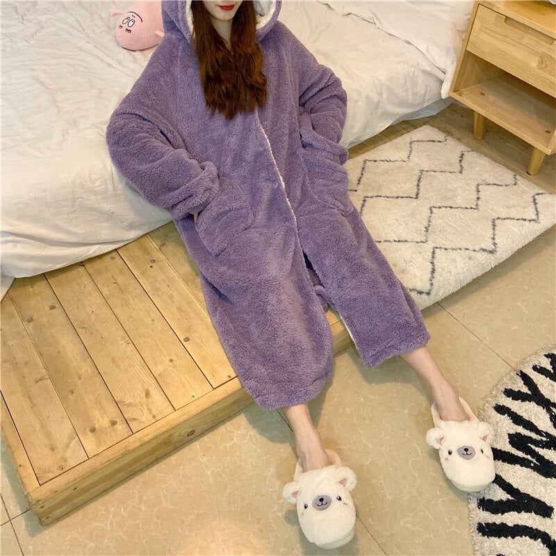 Kawaii Pastel Dragon Plush Hoodie Blanket