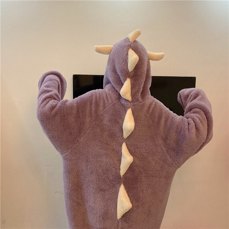 Kawaii Pastel Dragon Plush Hoodie Blanket