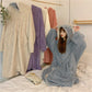 Kawaii Pastel Dragon Plush Hoodie Blanket
