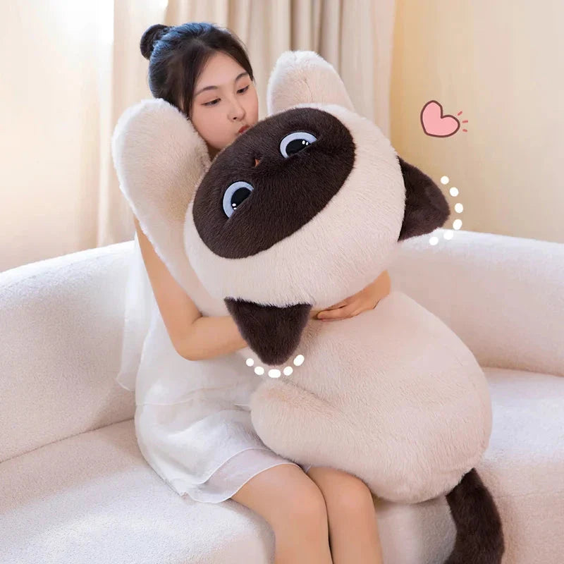 Momo the Long Kawaii Siamese Cat Plush